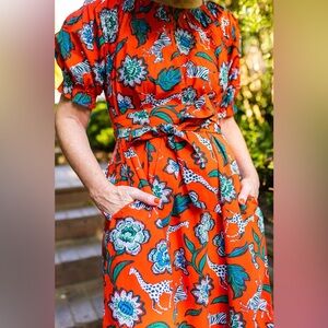 Pencil & Paper Co Vibrant Floral Dress